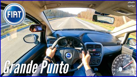 2006 Fiat Grande Punto 1 2 65HP POV Autobahn Top Speed Drive