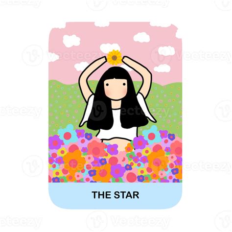 The Star Tarot Cards Major Arcana Collection Png