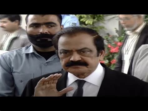 Live Federal Minister Rana Sanaullah Media Talk Youtube