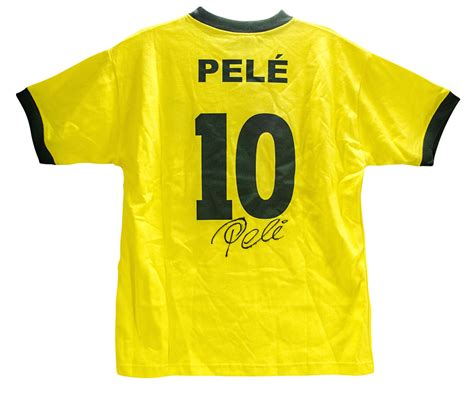 Lot Detail - Pele Autographed Brazil Jersey