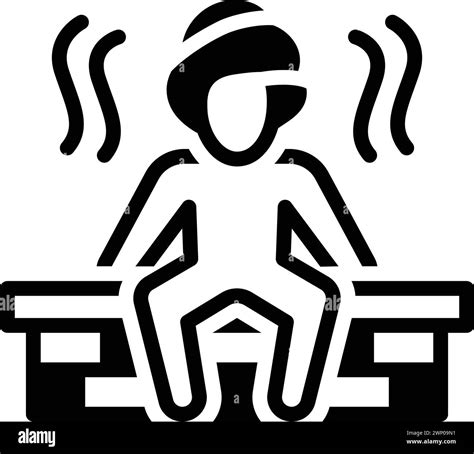 Sauna Icon Vector Black And White Stock Photos Images Alamy