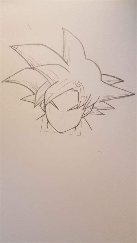 Goku Face Drawing at PaintingValley.com | Explore collection of Goku ...