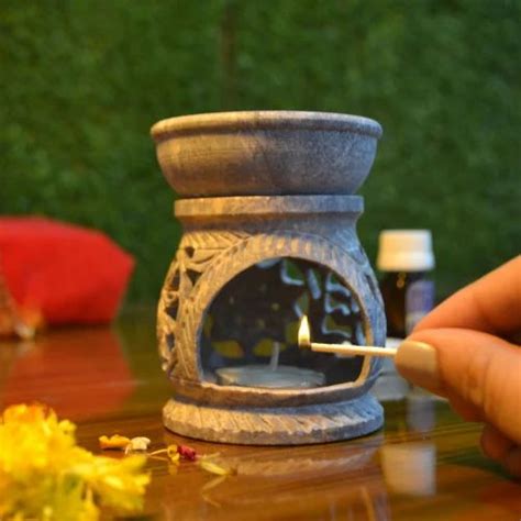 Marble Oil Burner Aroma Oil Diffuser Handmade By Indian Artisans