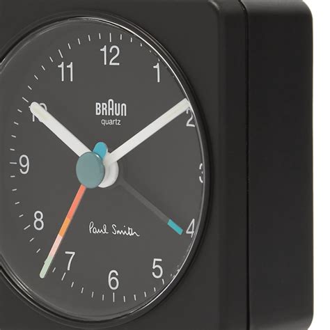 Braun X Paul Smith Analogue Travel Alarm Clock Black Multi END AU