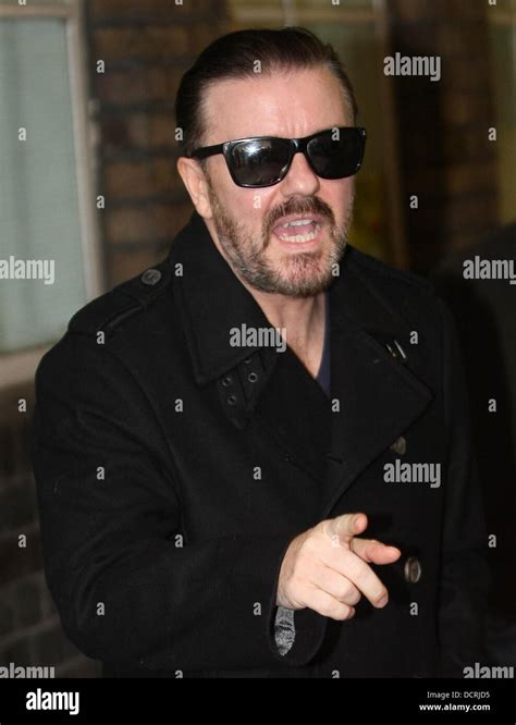 Ricky Gervais at the ITV studios London, England - 17.11.11 Stock Photo ...