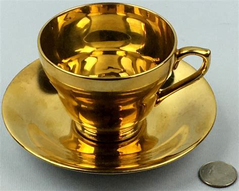 Lot Vintage Royal Winton Grimwades English Bone China Gold Plated Cup