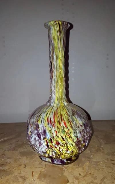 VASE A PANSE en verre soufflé Murano vintage EUR 62 00 PicClick FR