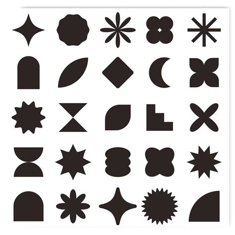 A Collection Of Vector Shapes Vector Art At Vecteezy