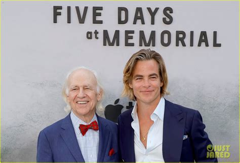 Chris Pine Supports His Dad Robert Pine At Premiere Of His New Series