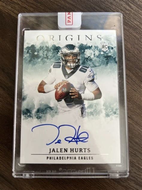 Jalen Hurts Panini Origins On Card Rookie Auto Panini Sealed