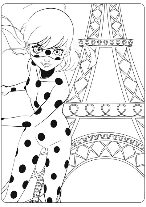 Joaninha A Torre Eiffel Para Colorir Imprimir E Desenhar Colorir Me