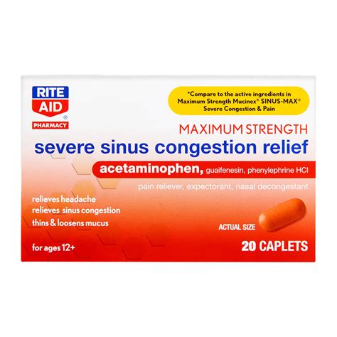 Equate Maximum Strength Non Drowsy Sinus Congestion PE Medicine, 72 ...