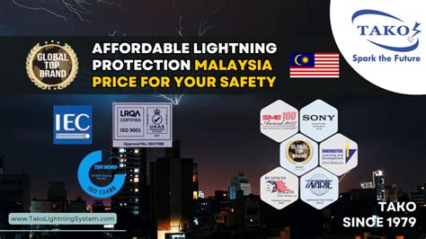 TAKO Since 1979 Lightning Protection Malaysia Price