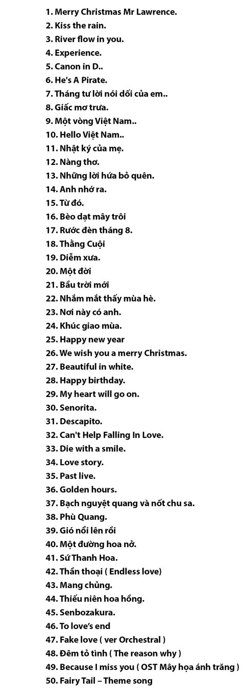 Tuyển tập sheet nhạc hot Thích Violin Shop