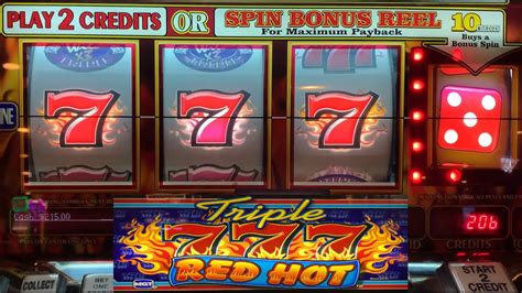 BONUSES GALORE FIRST TIME PLAYING RED HOTTIE TRIPLE RED HOT 777