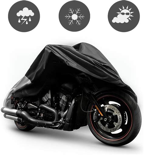 SunJas Cubierta Impermeable Para Motos XXL Fundas Para Motocicleta 190T