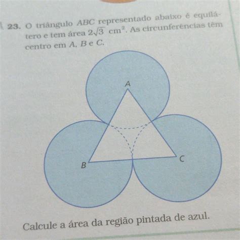 Solved O Triangulo Abc Representado Abaixo Equil Tero E Tem