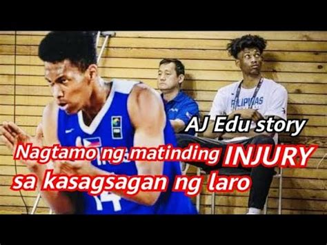 Nagtamo Ng Malubhang Injury Sa Kasagsagan Ng Laro AJ Edu Story