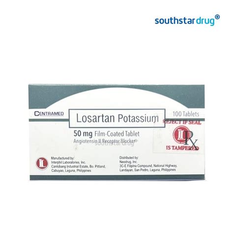 Buy Rx Centramed Losartan 50 Mg Tablet Online Southstar Drug