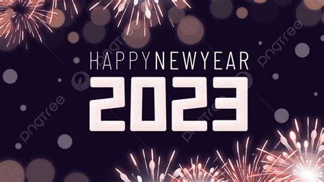 Gambar 2023 Selamat Tahun Baru Kembang Api Latar Belakang Spanduk Web