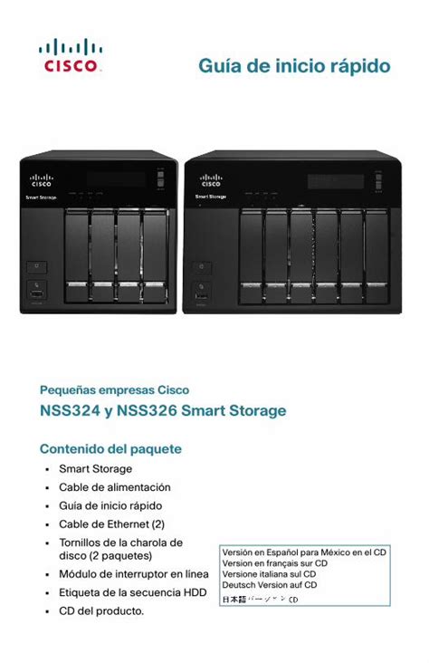 PDF Guía de inicio rápido Cisco Global Home PDF file que