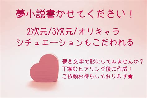 著作権譲渡ok！お望みの世界観を文字で再現します 夢小説やキャライメージ小説などお望みの世界観を文字で再現！ 小説・シナリオ・出版物の作成