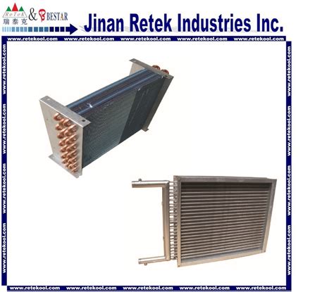 Copper Tube Fin Type Air Cooled Condenser For Refrigeration Equipment