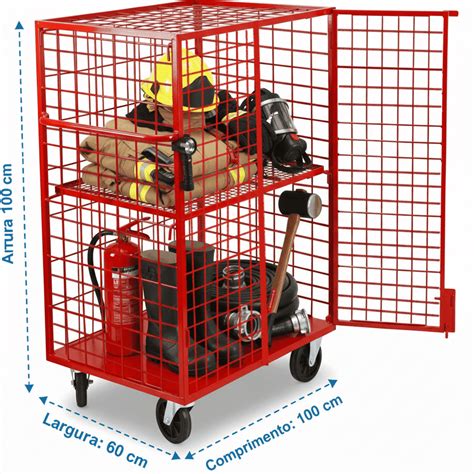 Carrinho De Bombeiros - Carrinho Armazenamento Kit Bombeiros (100x60) - Comprar Carrinhos de ...