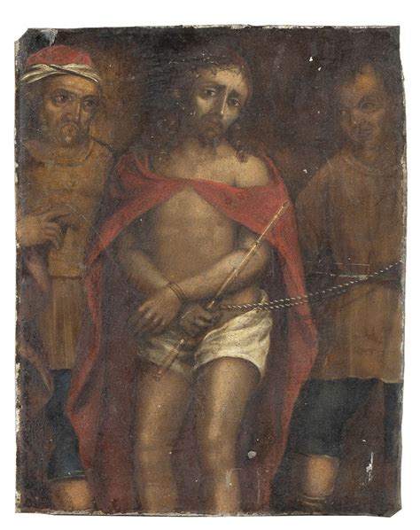 Italian Painting Of Ecce Homo Th Century Made On Metal Depicts