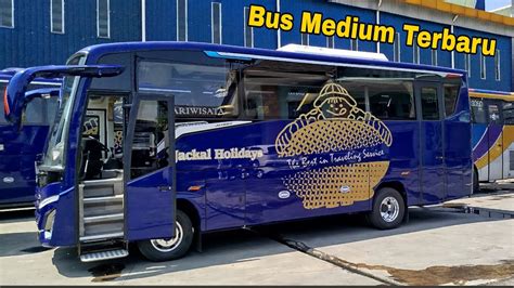 Bus Terbaru Berwarna Biru Review JETBUS 5 MD Jackal Holidays YouTube