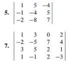 Solved Find The Determinants In Exercises By Row Chegg