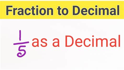 Fraction To Decimal 15 As A Decimalhow To Get 15 As A Decimal 1