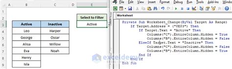 How To Hide And Unhide Columns Based On A Drop Down List Selection In Excel