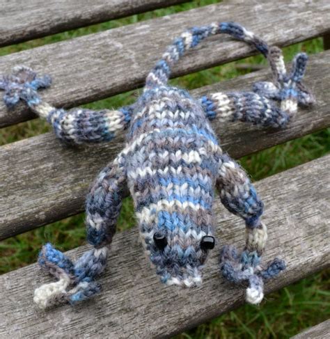 Lizard Knitting Pattern Etsy