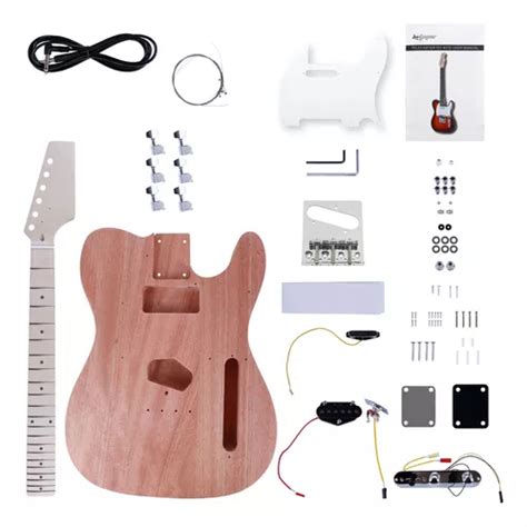 Kit De Guitarra Eléctrica Leo Jaymz Diy Tl Style Color Rb Bass Material