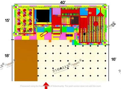 Plastic Multicolor Antique Activity Soft Play Area For Indoor Size 680 Sqft At Rs 1175000 Set