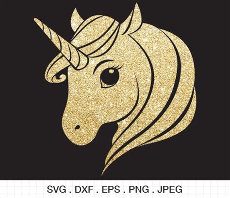 Einhorn Kopf Svg Einhornhorn Svg Einhorn Svg Einhorn Geburtstag Svg