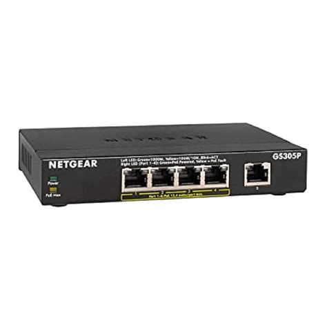 Netgear GS305P 5-Port Gigabit Desktop Switch