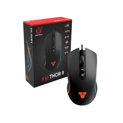 Fantech X16 Thor II 4200 DPI RGB Macro Programmable Wired Gaming Mouse