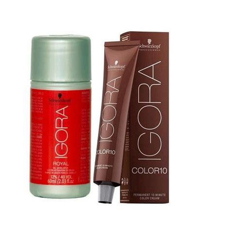 Kit Schwarzkopf Igora Royal 12 40V E Igora Color10 6 4 Salão de