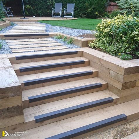 33 Amazing Ideas To Make Your Own Steps In Your Garden Engineering Discoveries Patio Steps