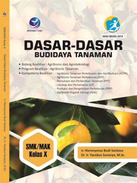 Dasar Dasar Budidaya Tanaman Kelas X Cv Tirta Buana Media