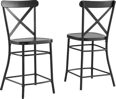 Amazon Crosley Furniture Camille Metal Counter Height Bar Stools