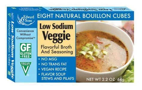 Edward And Sons Low Sodium Veggie Bouillon Cubes 2 2 Ounce Packages 2 Pack