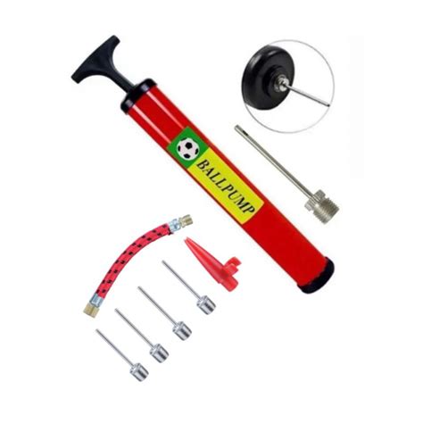 Bomba De Ar Para Bola - Kit Bomba De Ar Para Encher Bola Com Bico Agulha E Mangueira Bomba ...
