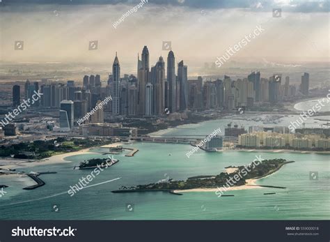 Dubai Marina Palm Island Aerial View Stock Photo 559000018 | Shutterstock