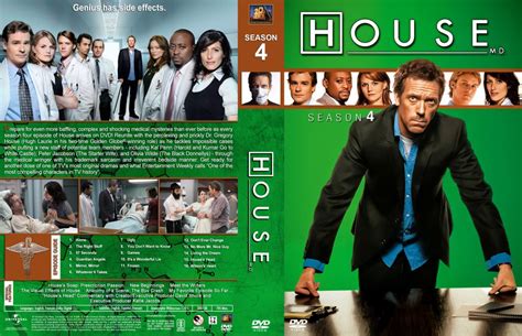 House Md Season 4 Tv Dvd Custom Covers House Lg S4 Dvd Covers