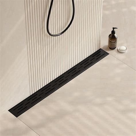 Neodrain Inch Rectangular Linear Shower Drain With Brick Pattern