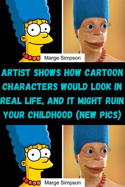 Artist Shows How Cartoon Characters Would Look In Real Life And It