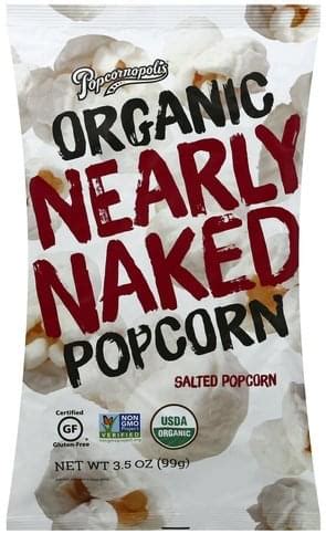 Popcornopolis Organic Nearly Naked Popcorn Oz Nutrition